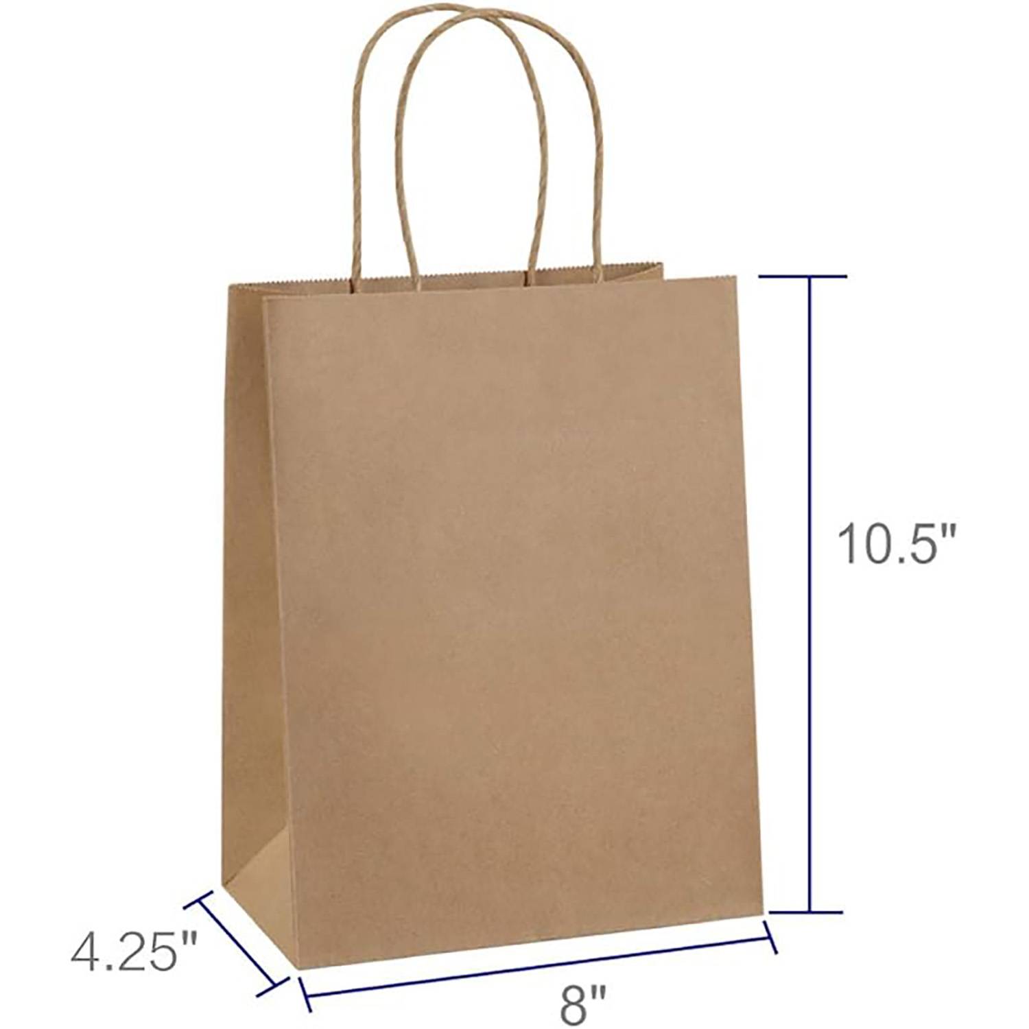 Kraft paper bags in natural color 3