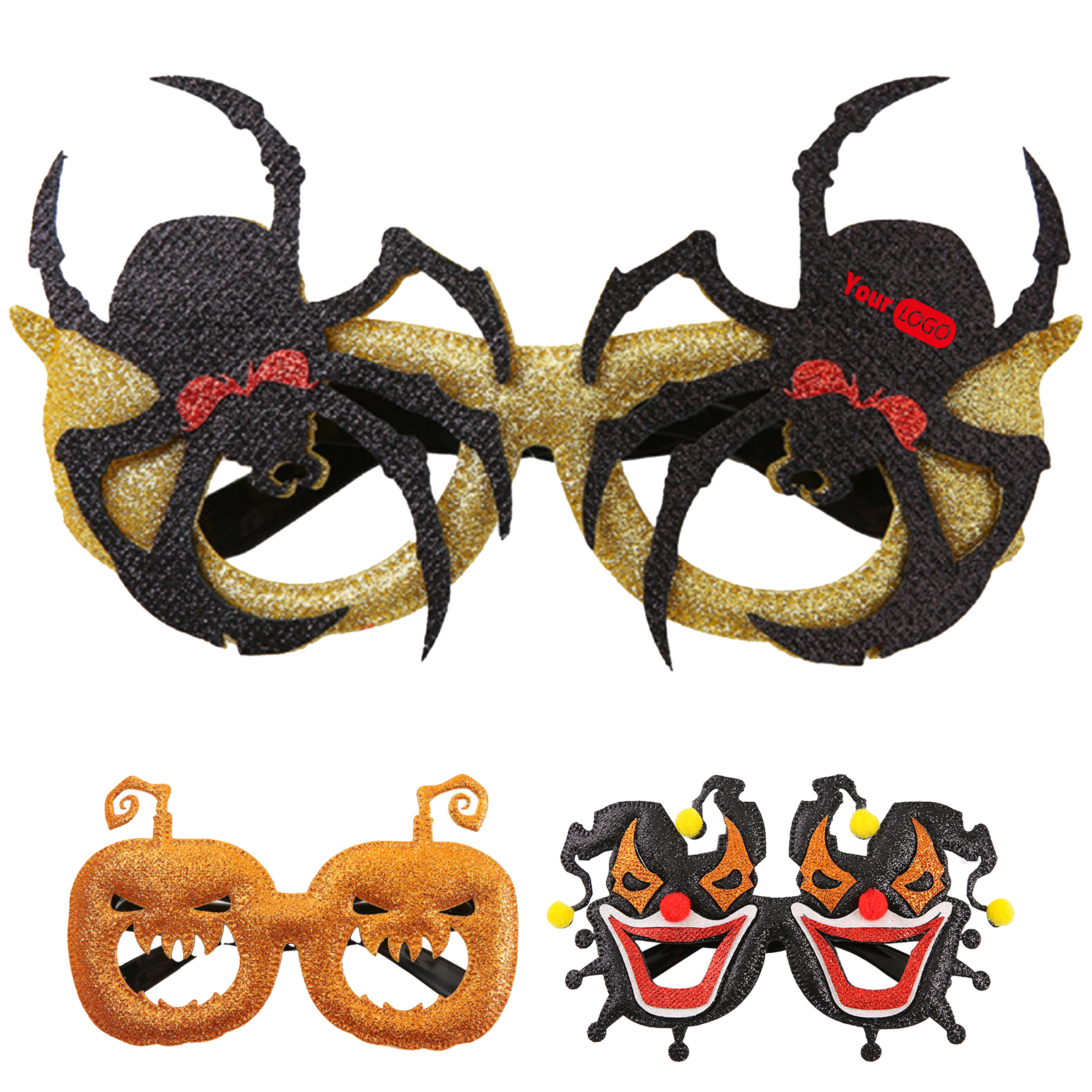 Cloth Creepy Clown Halloween Glasses ?C Standout Costume Accessory 3