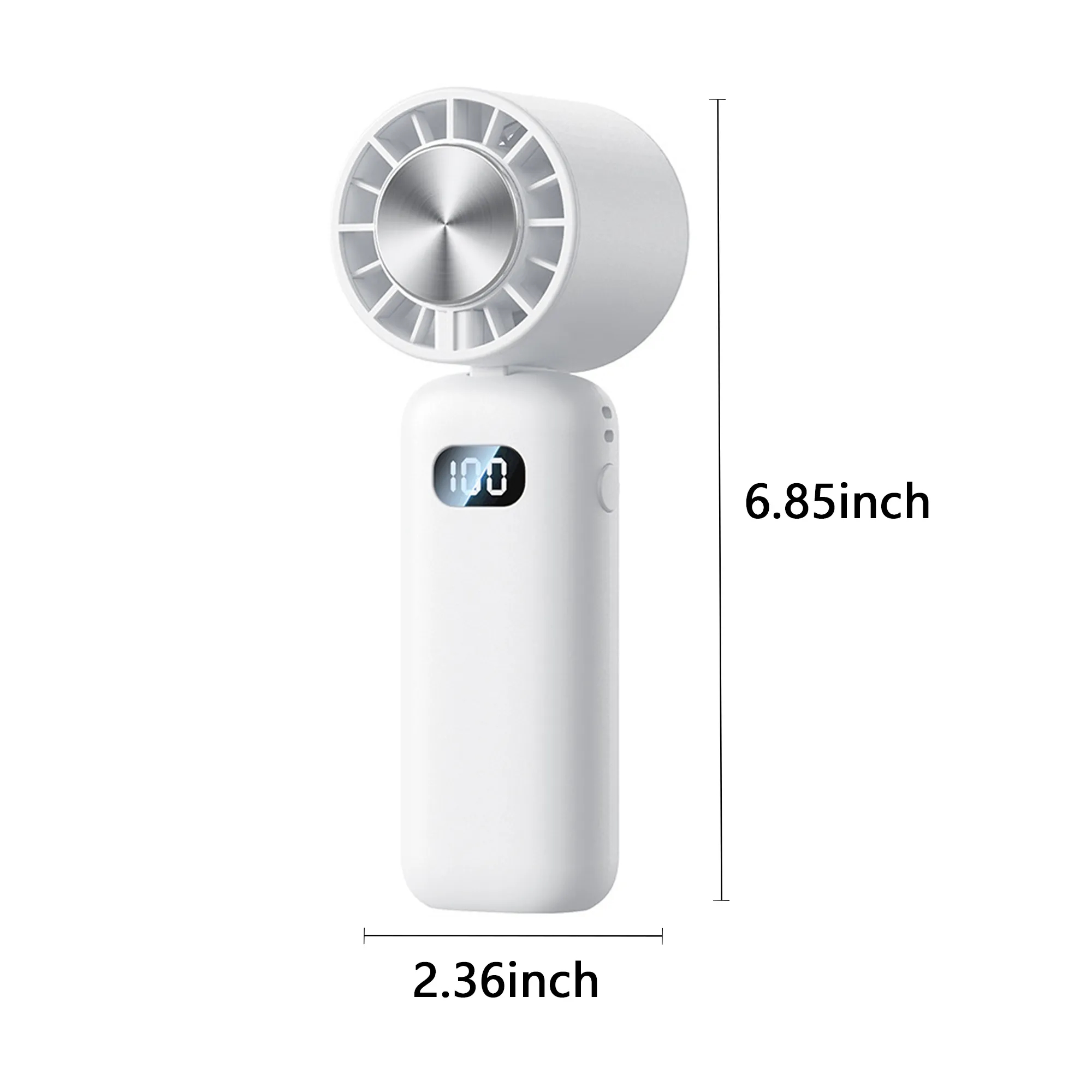 Handheld Cooling Fan with Ice Effect and Macaron Colors 8