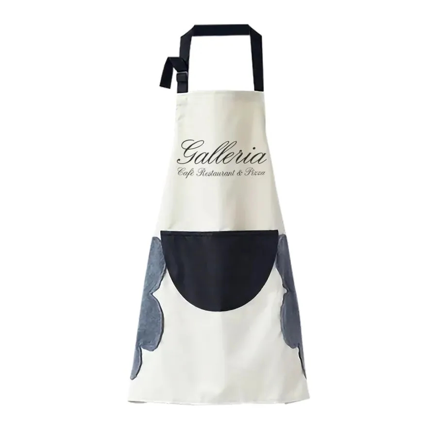 Floral Apron with Hand Wiping Pockets 2