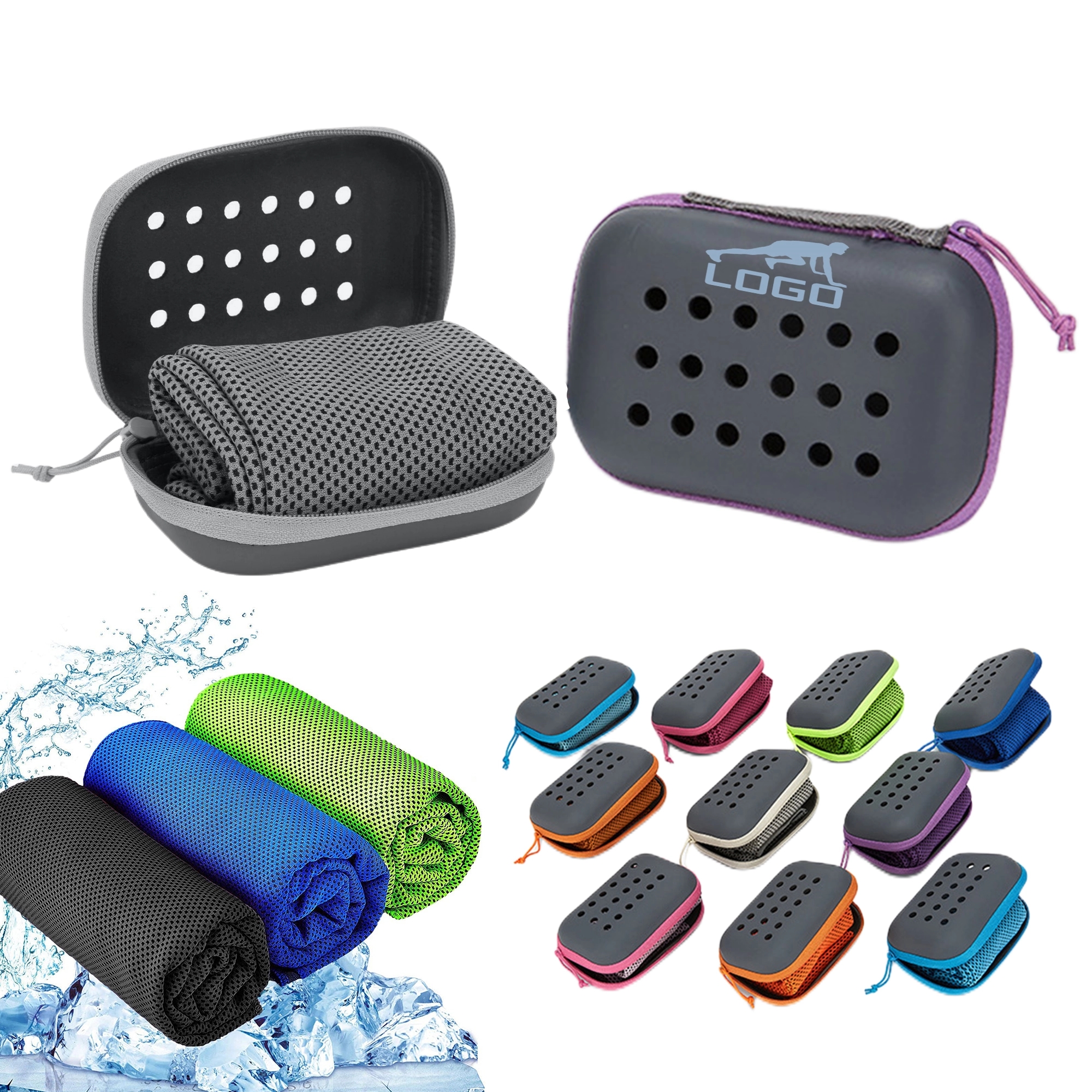 Box-packed Microfiber Ice Towel 1