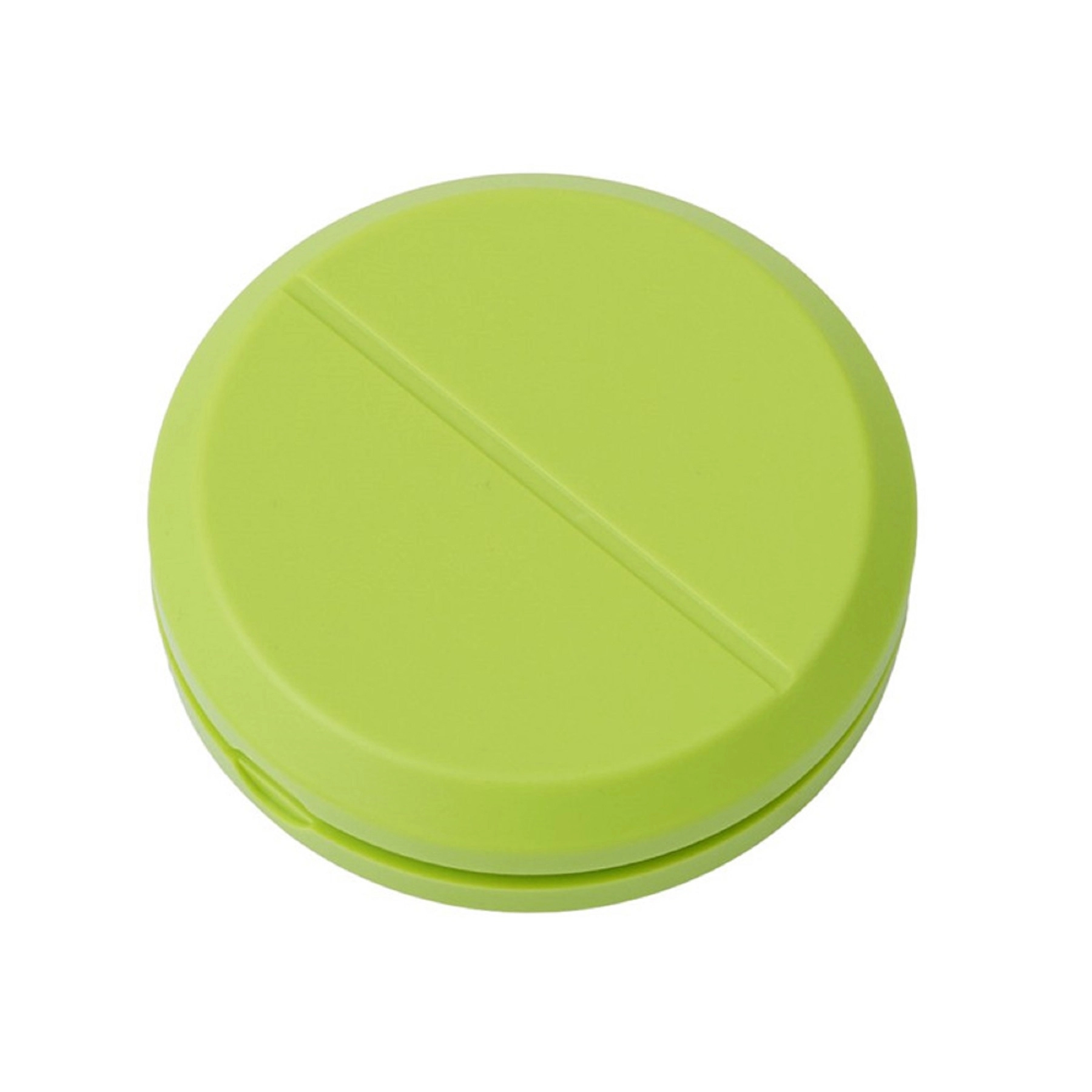 Plastic Round Pill Box with Cutter 6