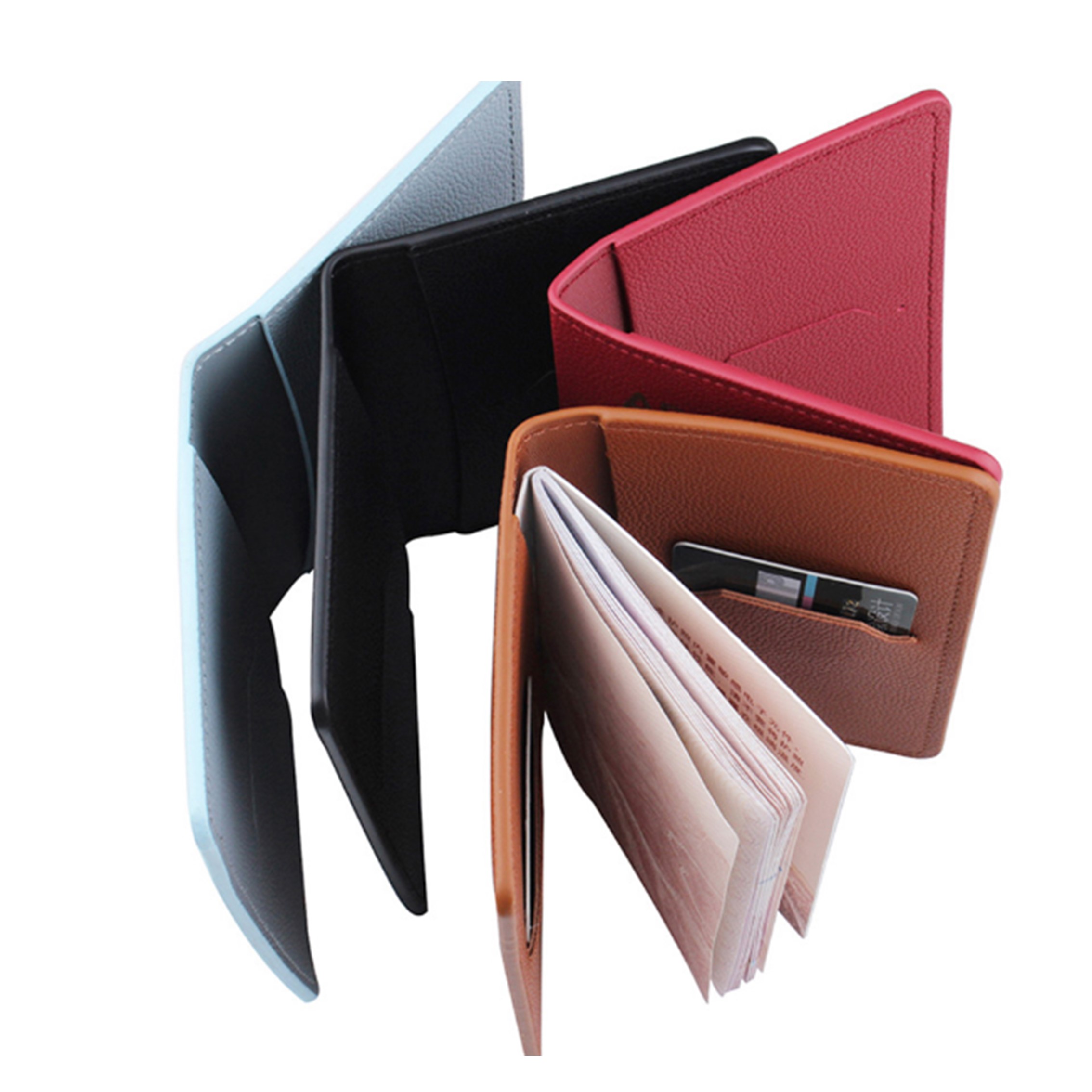 RFID Blocking Leather Passport Holder Travel Wallet 10