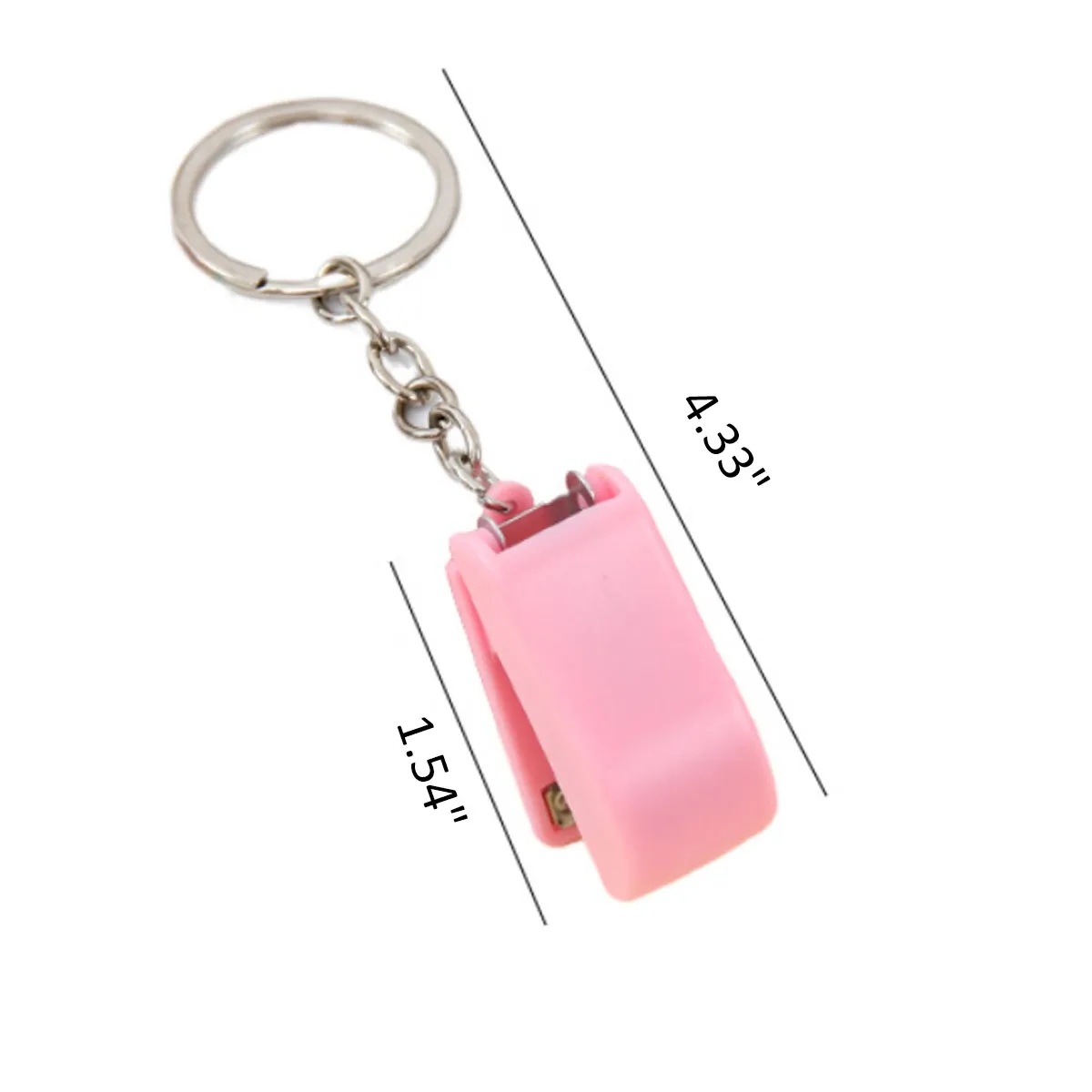 5 Sets Handheld Mini Cute Colorful Desk Keychain Stapler 5