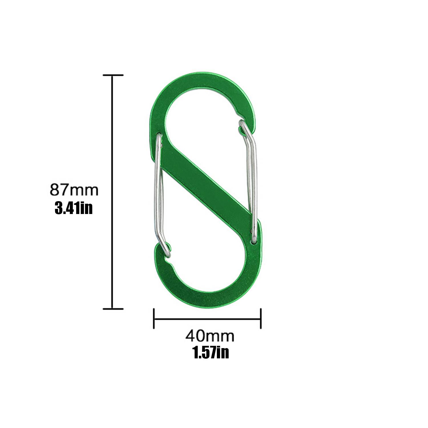Metal S-Shape Double Head Mountaineering Buckle 2