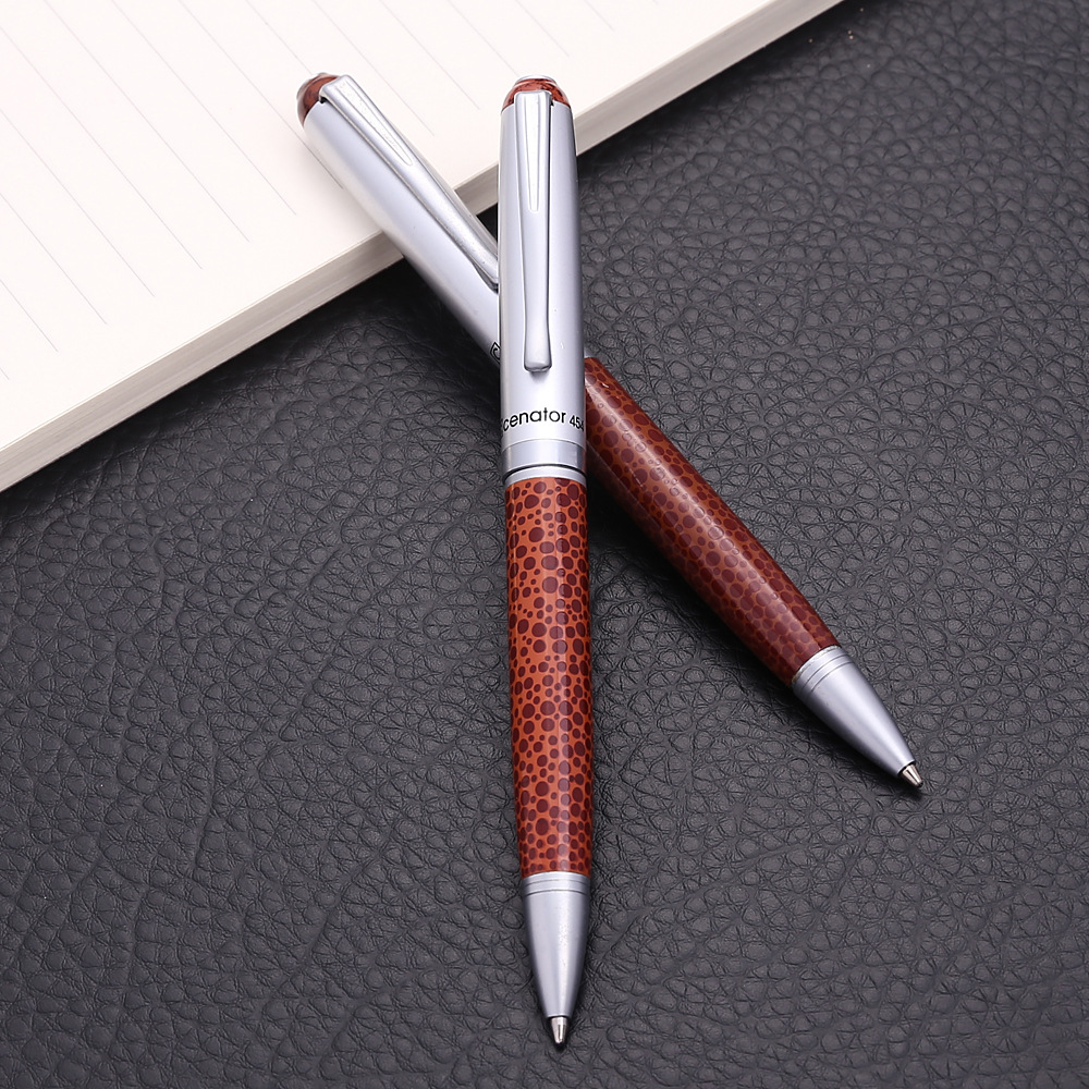 Leather Foreskin Metal Ball Pen 2