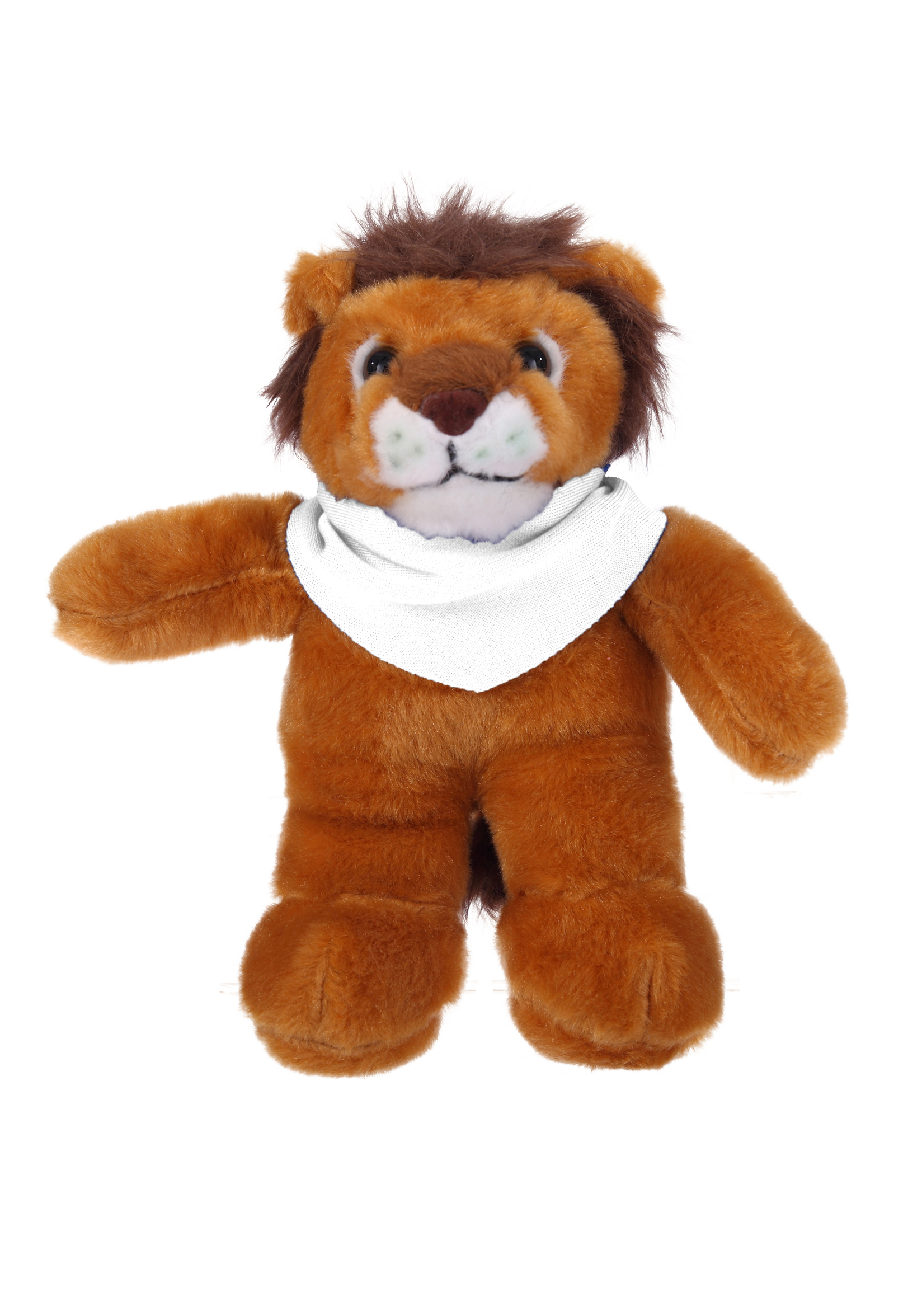 Soft Plush Stuffed Lion with Bandana 4