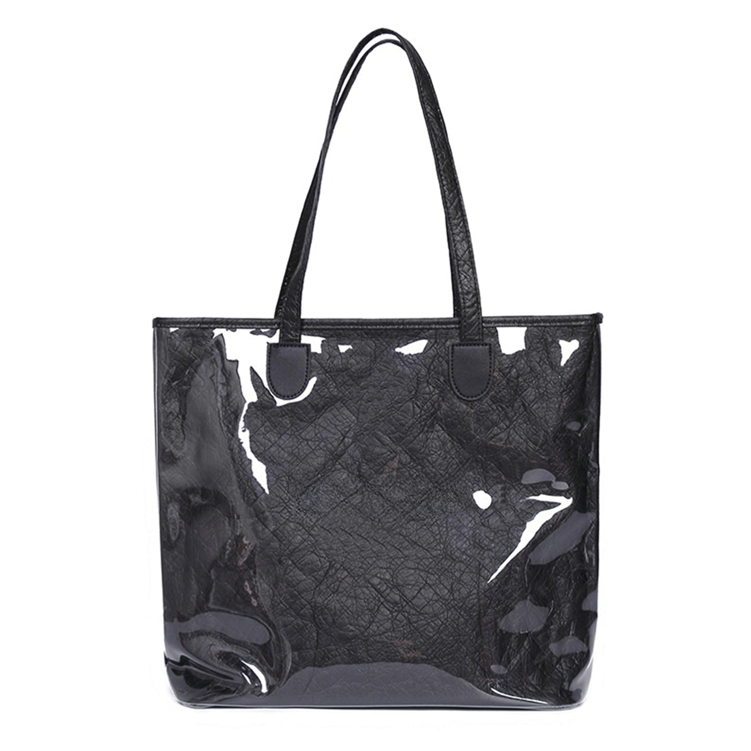 Clear waterproof big capacity pvc tyvek kraft paper tote bag 7