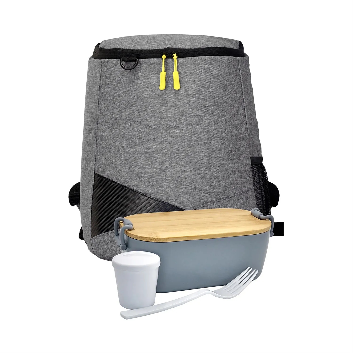 Bamboo Lunch Box Backpack Set 16