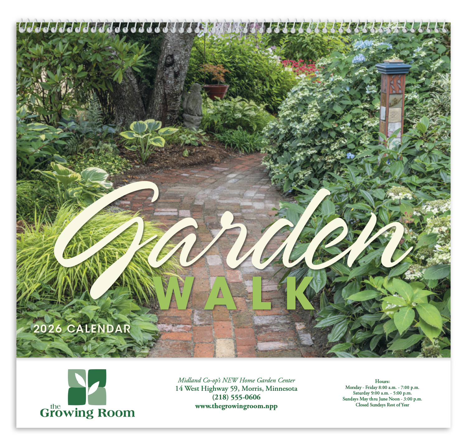 Good Value™ Garden Walk - Spiral Calendar 45