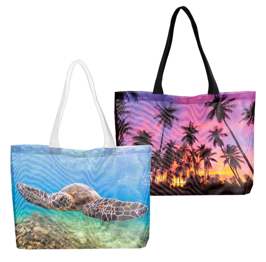 Sublimated Panel & Mesh Tote Bag 1