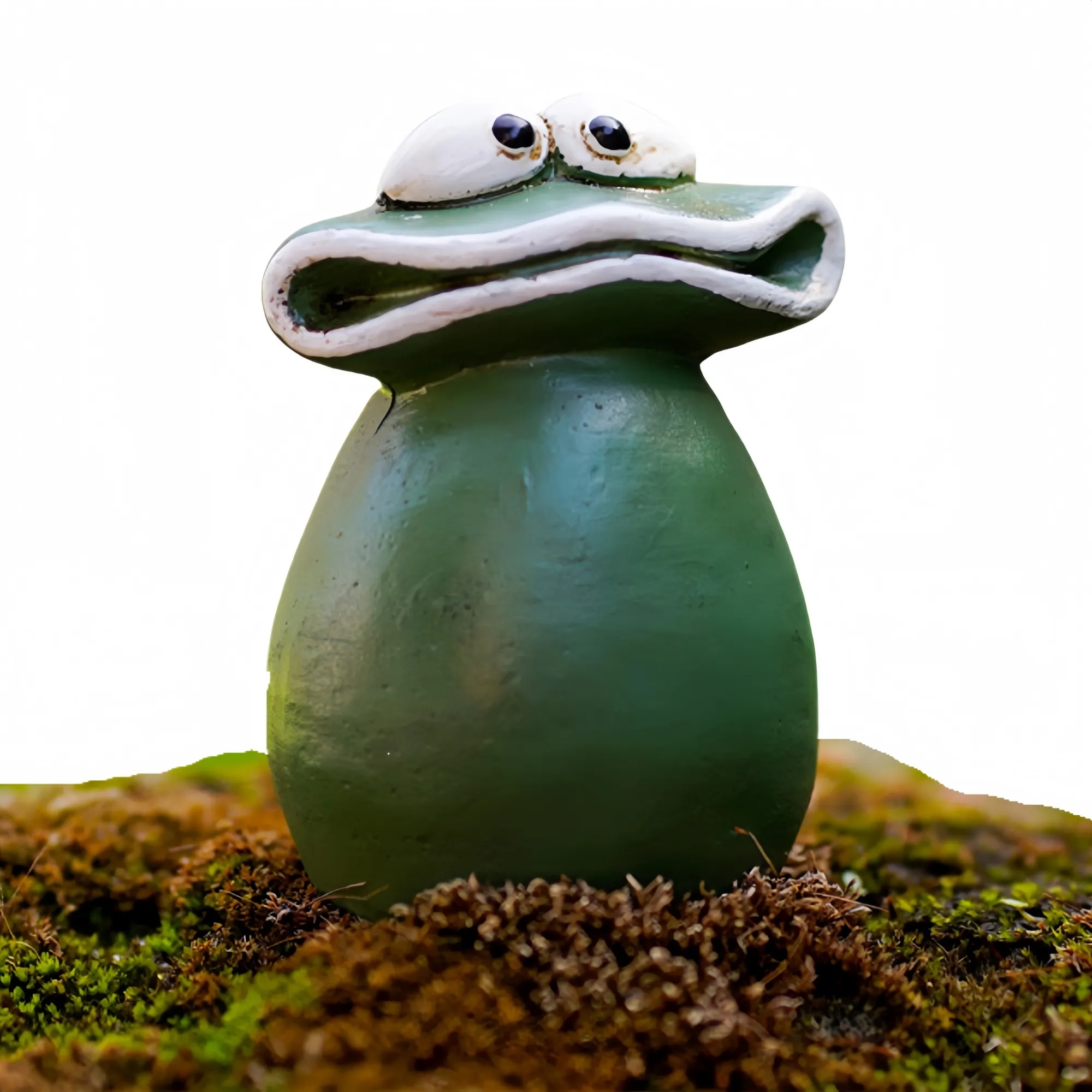 Big-Mouthed Frog Resin Desktop Decoration 2