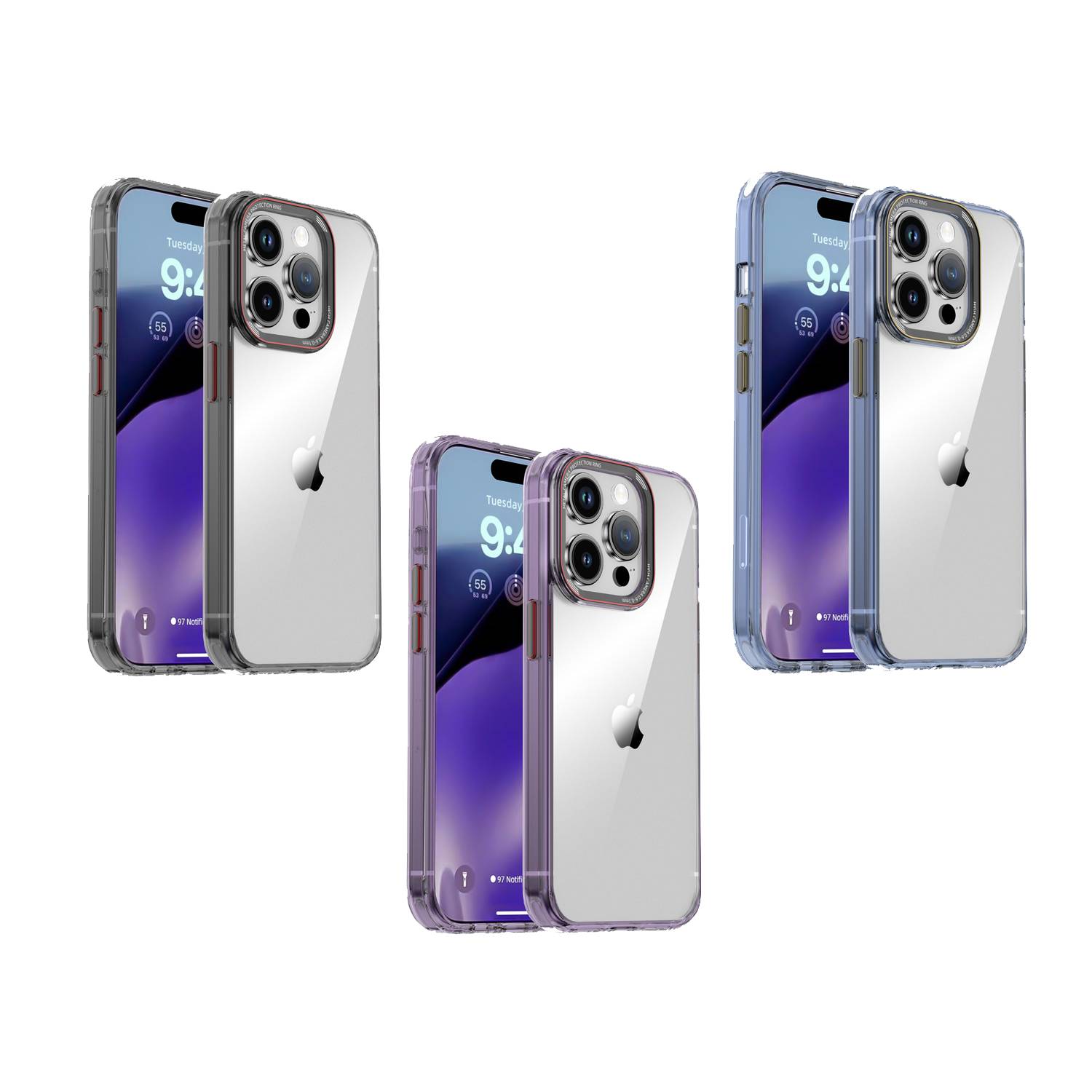 Metal Button PC Mobile Phone Case 4