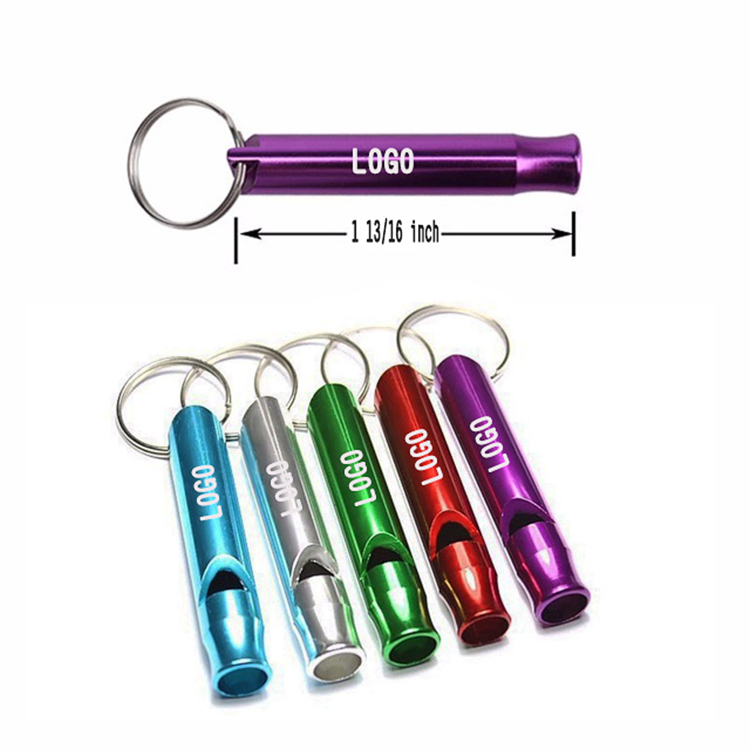 2 1/2" L Whistle with Keychain