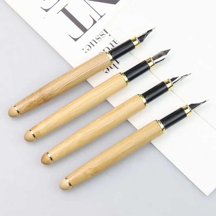Eco Friendly Wooden Ballpoint Pen Pencil Set 4