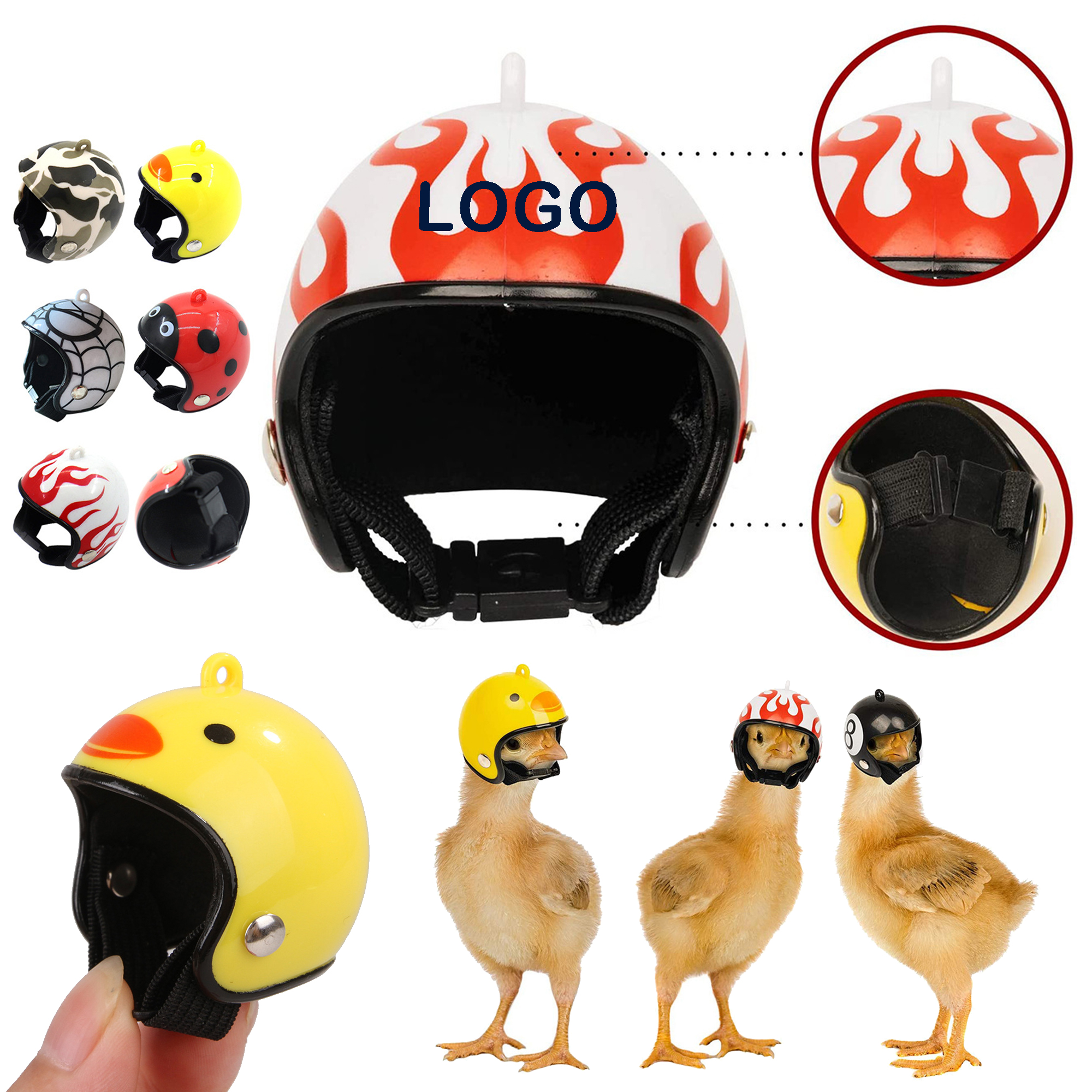 Mini Pet Helmet For Chickens 3