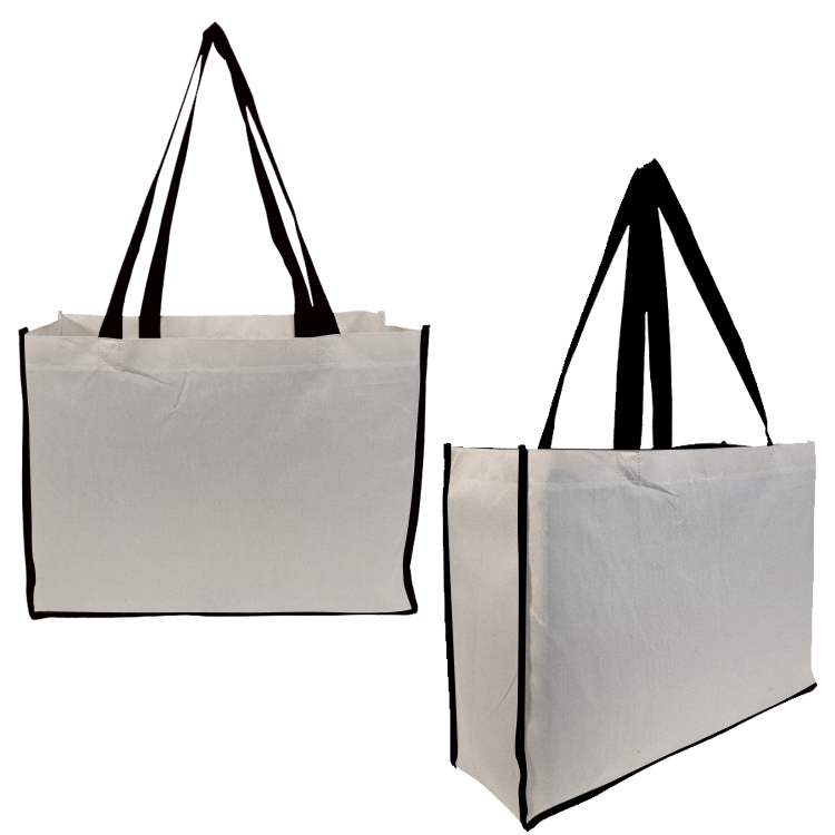 Full Side Gusset Vibrant Cotton Tote, custom tote bag with logo imprint 7