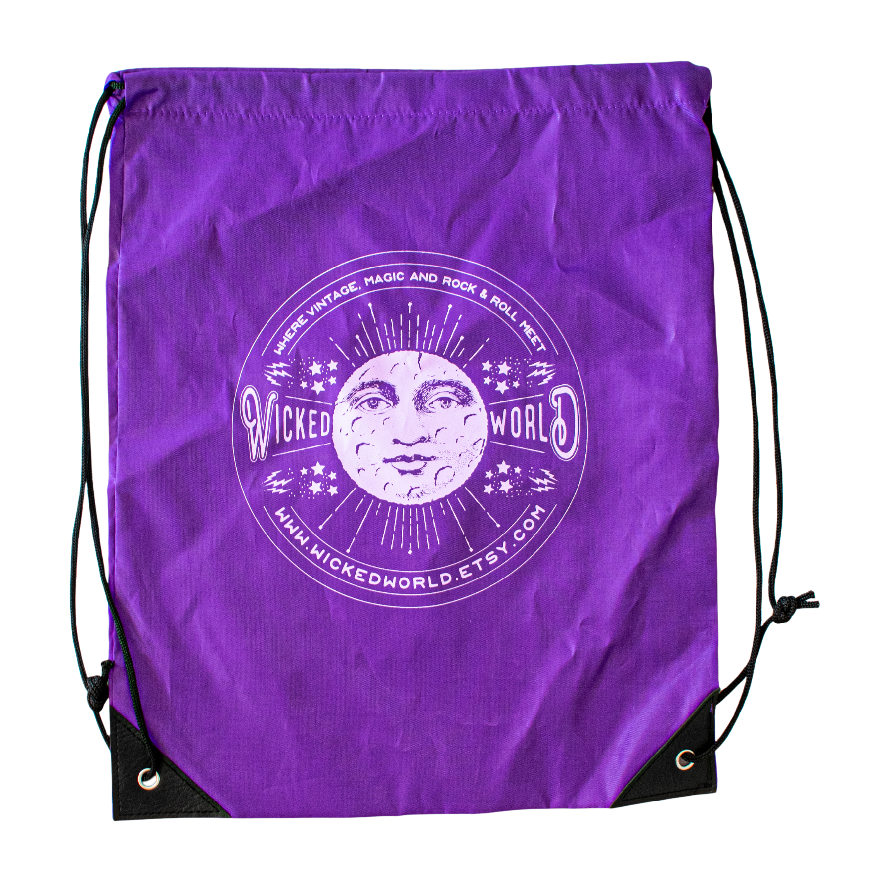 Rush Cinch Drawstring Backpack Domestically Decorated (9"x12") 1
