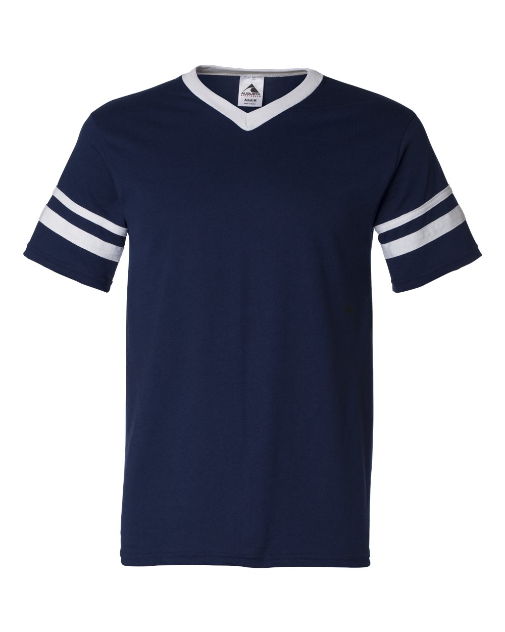 V-Neck Jersey with Striped Sleeves - 360 88