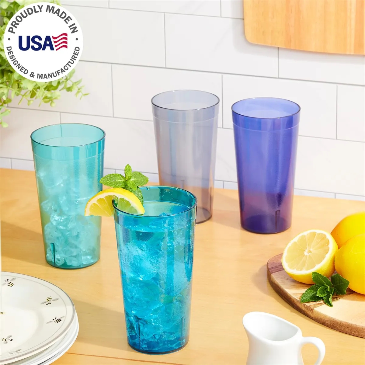 20oz Acrylic Cafe Plastic Reusable Tumblers 6
