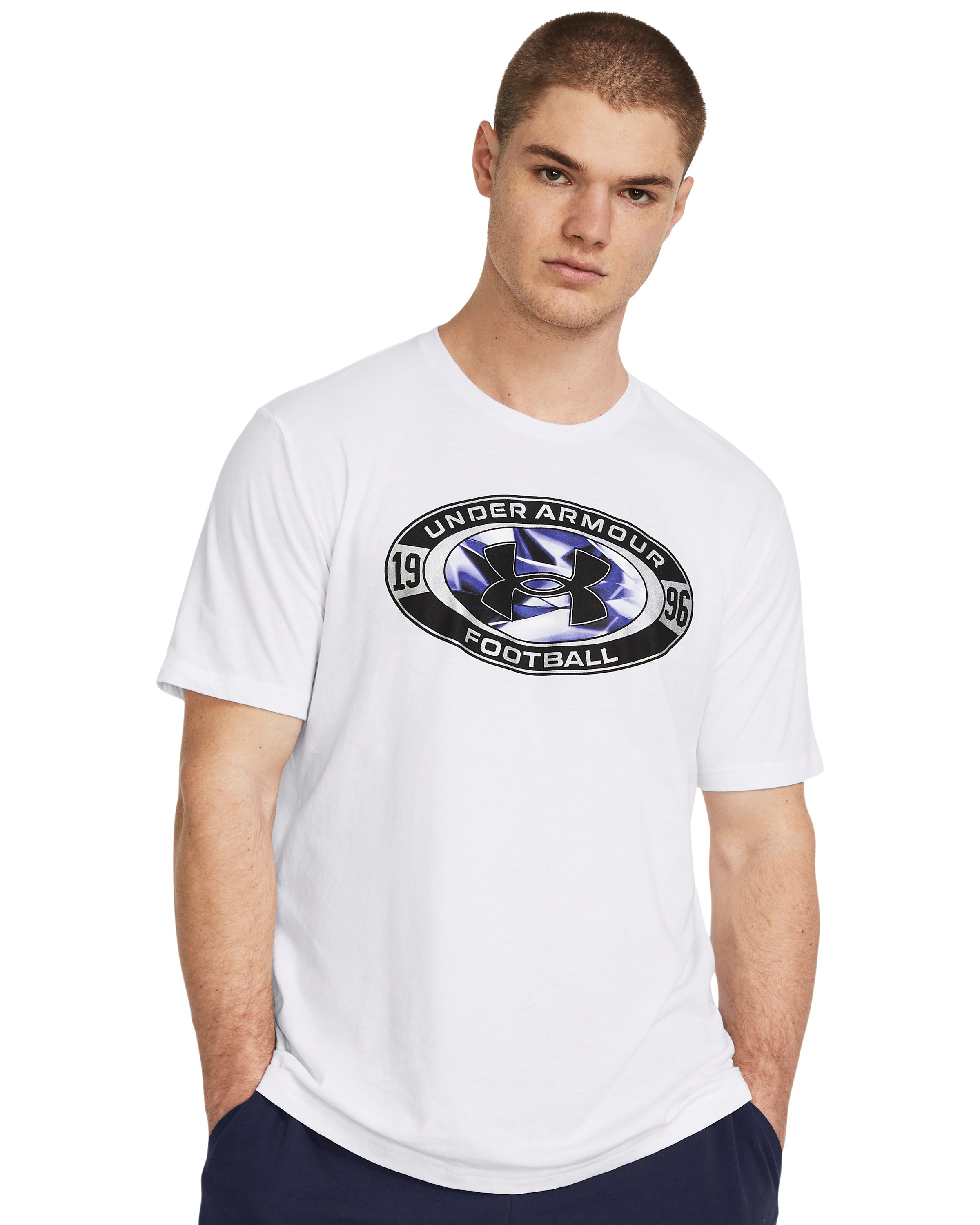 Men's UA Iced Out Football Short Sleeve 4