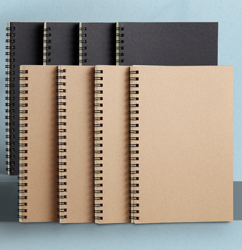 B5 Hard Kraft Cover Wire Bound Notebook 60 sheets 1