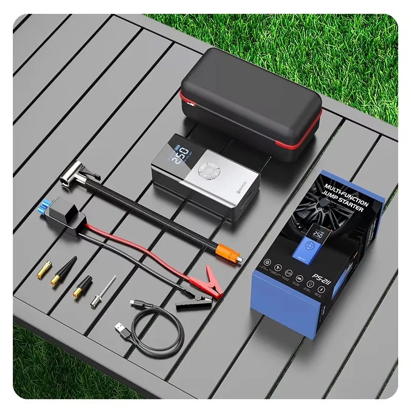 10000mAh Emergency Car Jump Starter w/ 150PSI Tire Inflator 2