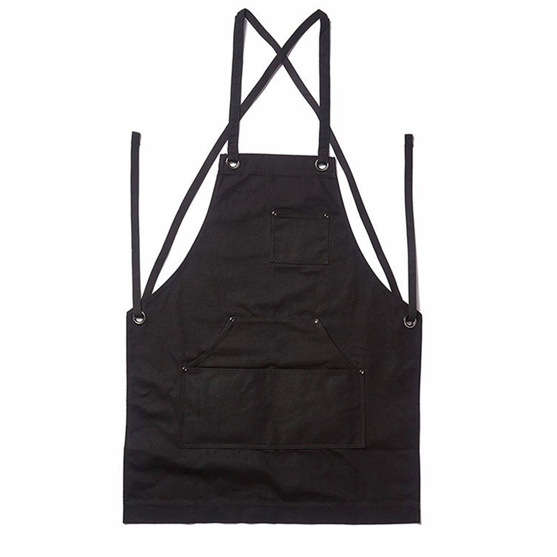 Canvas Sleeveless Multi-Pocket Apron 3