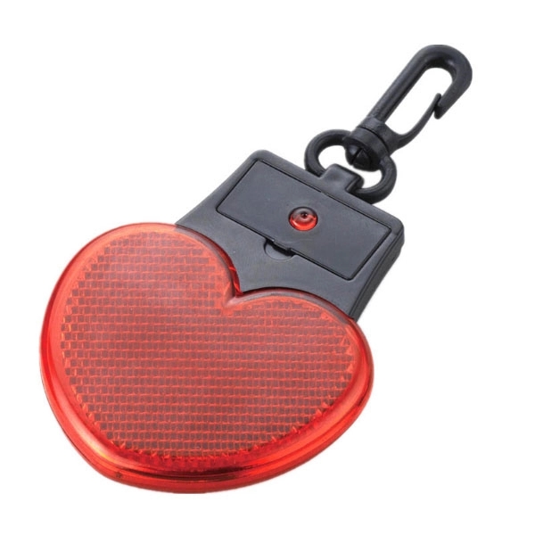Heart Shaped Flashing Reflector Light 1