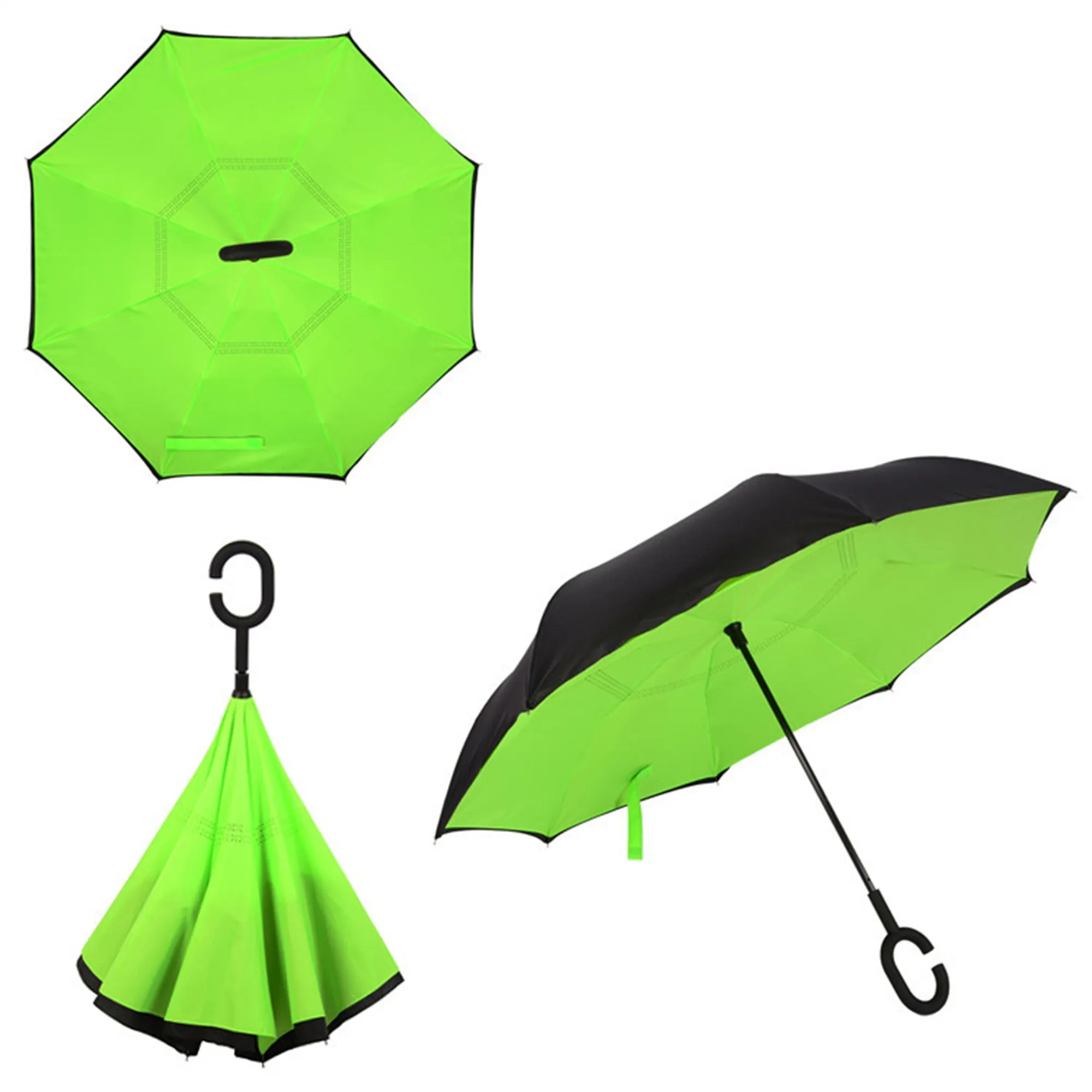 Double Layer Inversion Umbrella W/ C-Handle 8