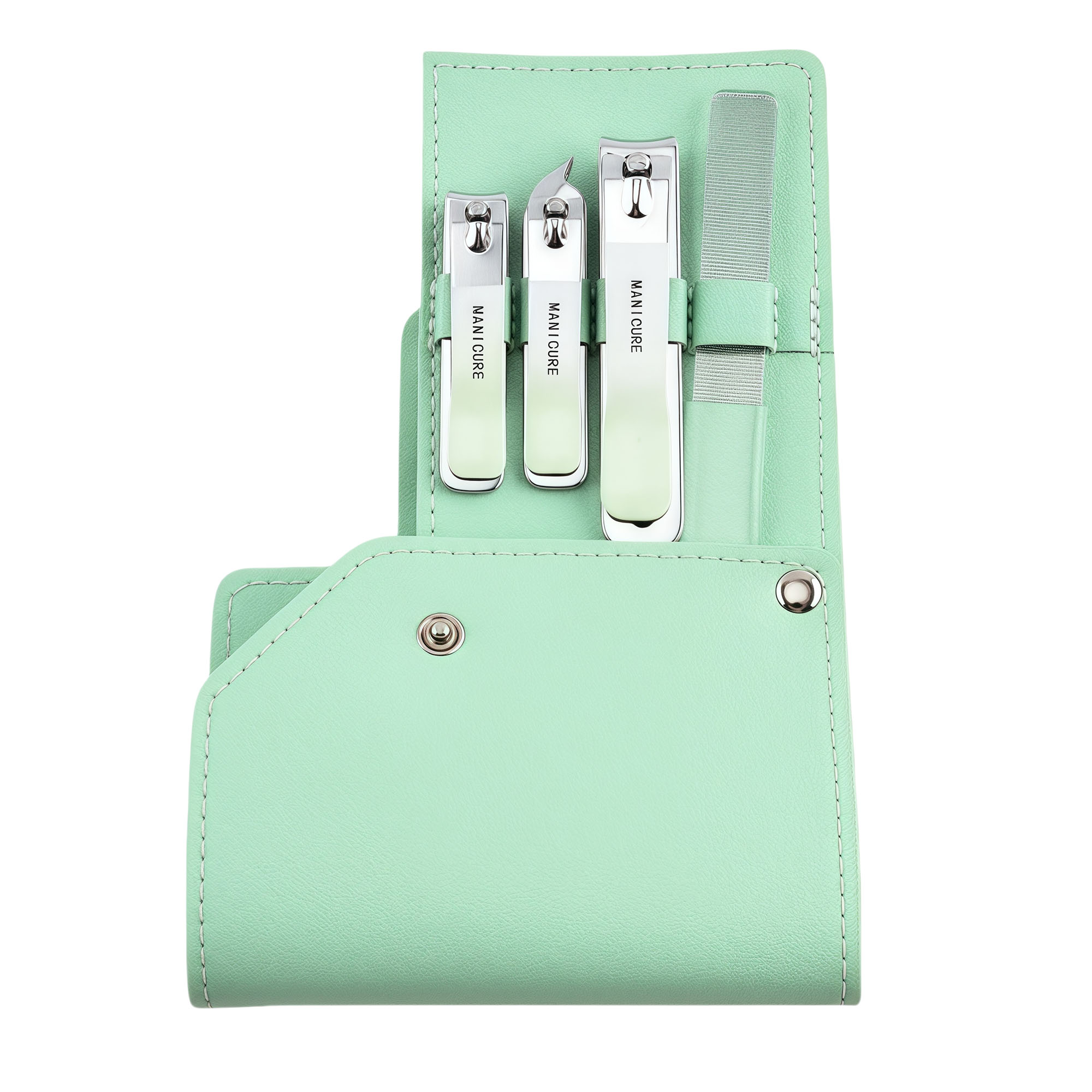 Premium Dual-Sided Rotating Gradient Stainless Steel Nail Clipper