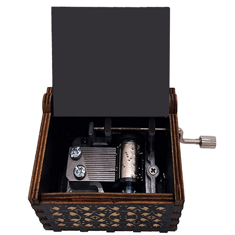 Wooden Hand-cranked Halloween Music Box 2