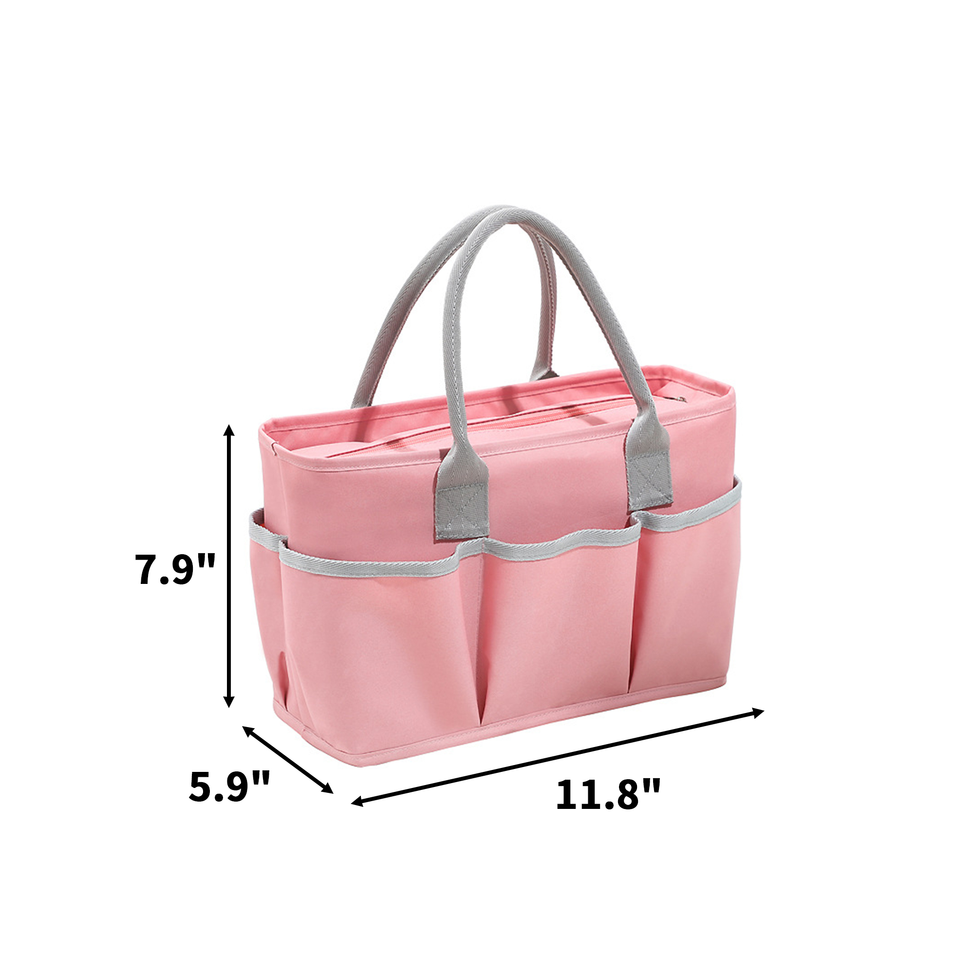 Insulated Reusable Lunch Bag 11.8 x 5.1 x 7.9" 2