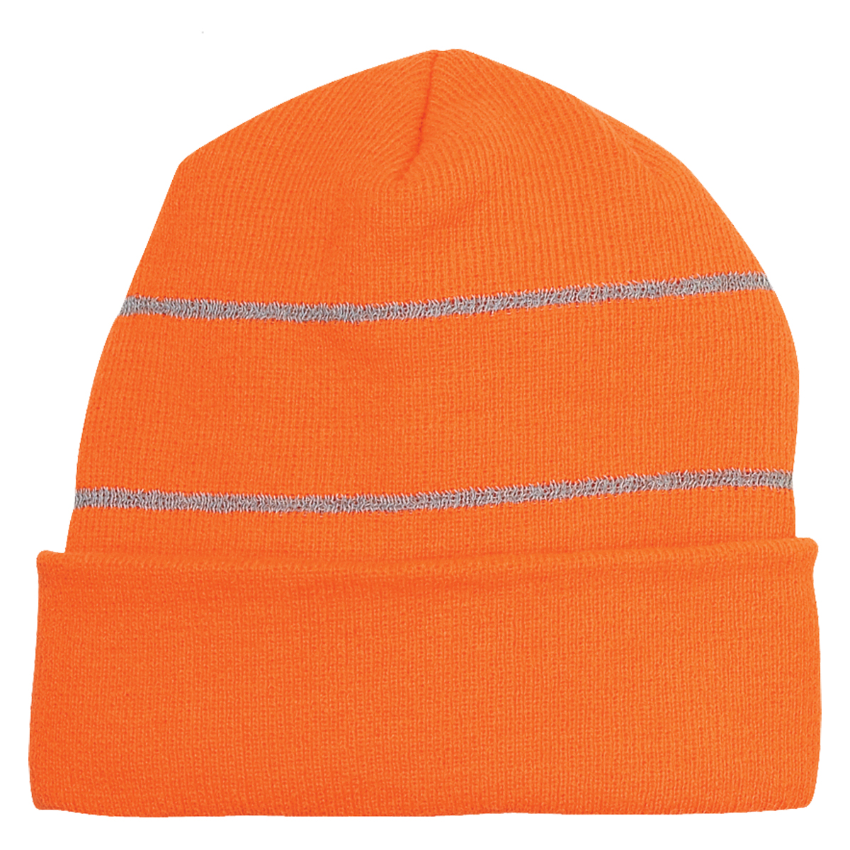 Knit Cuff Beanie With Reflective Stripes 5
