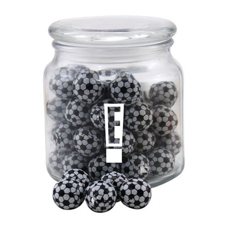 Jar with Chocolate Soccer Balls 1