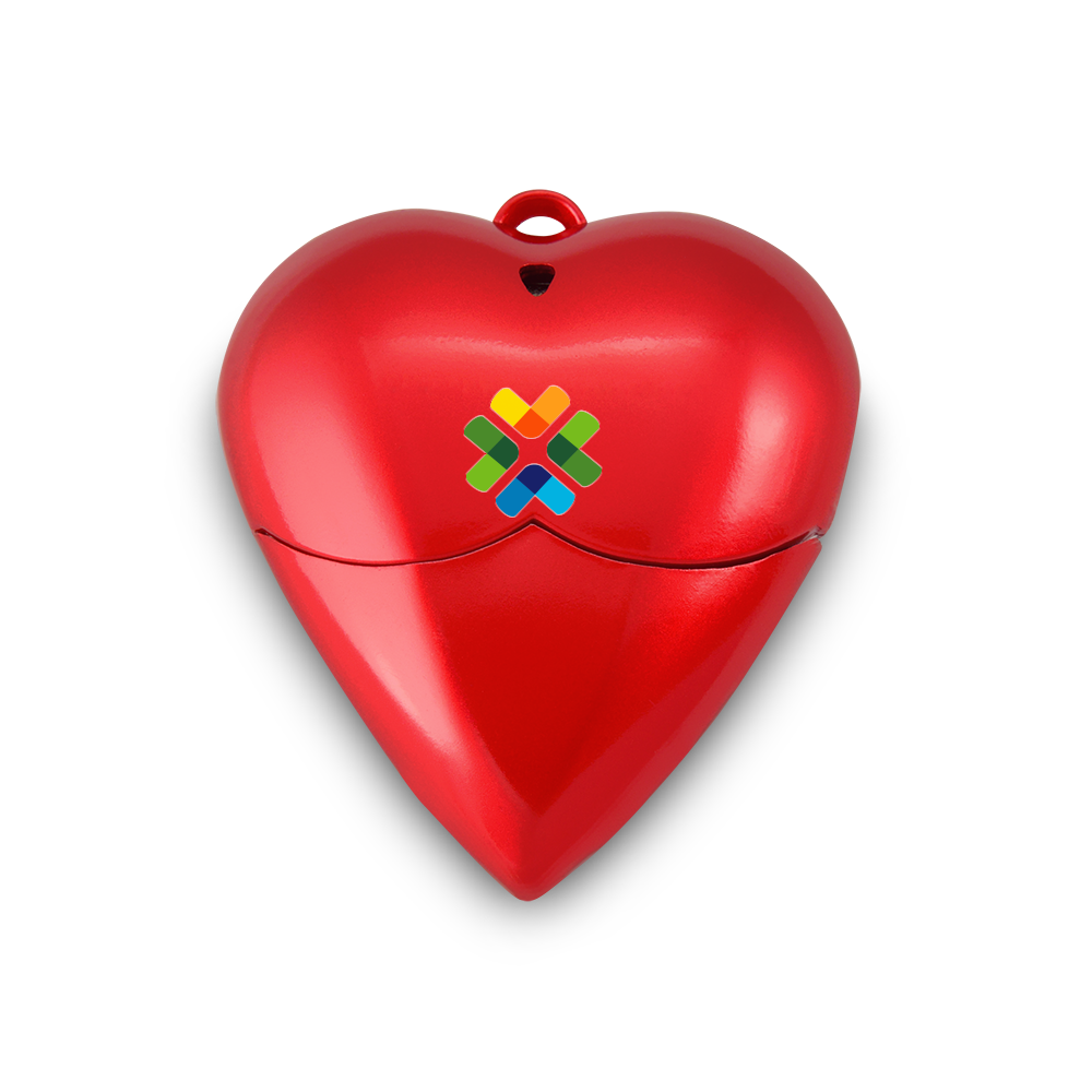 Red Heart Style USB Flash Drive 6