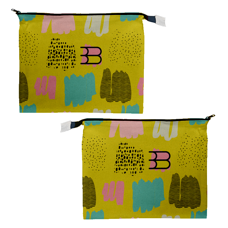 Vibrant Cotton Zippered Pouch 5