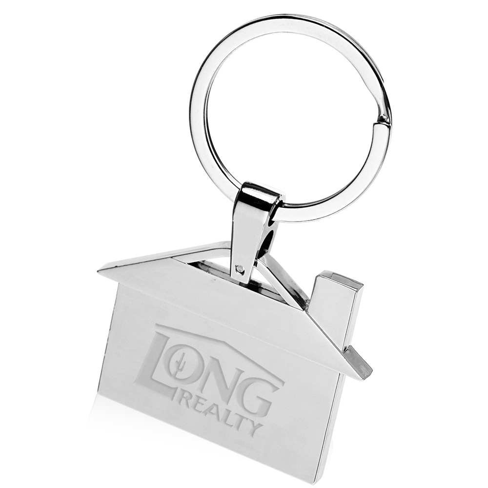 House Shaped Metal Keychain 1