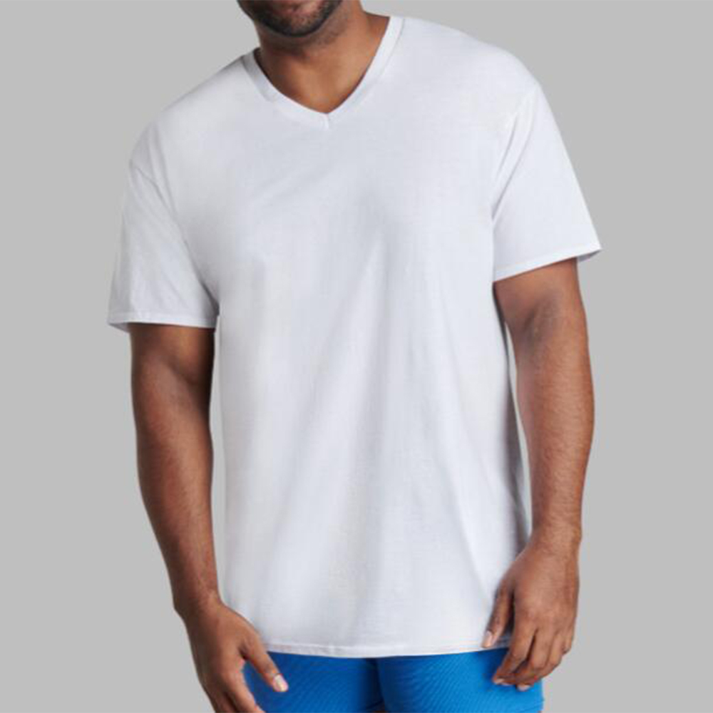 V-Neck Cotton T-shirt 2