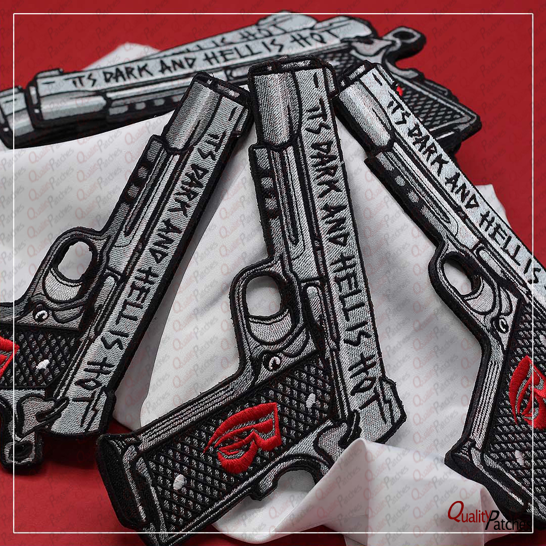 Custom Die Cut Embroidered Patches 33