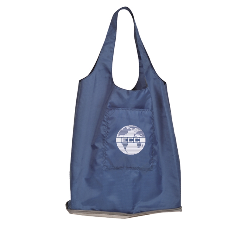 The Silver Wallet Nylon Folding Shopper Tote Bag 4