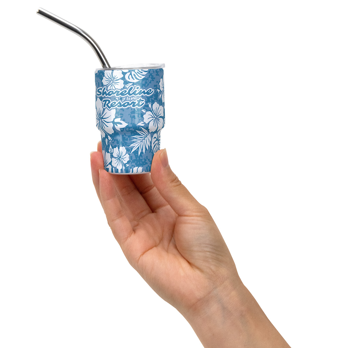 Mini Belmont 3 oz Double-Wall Stainless Steel Tumbler with Straw 42