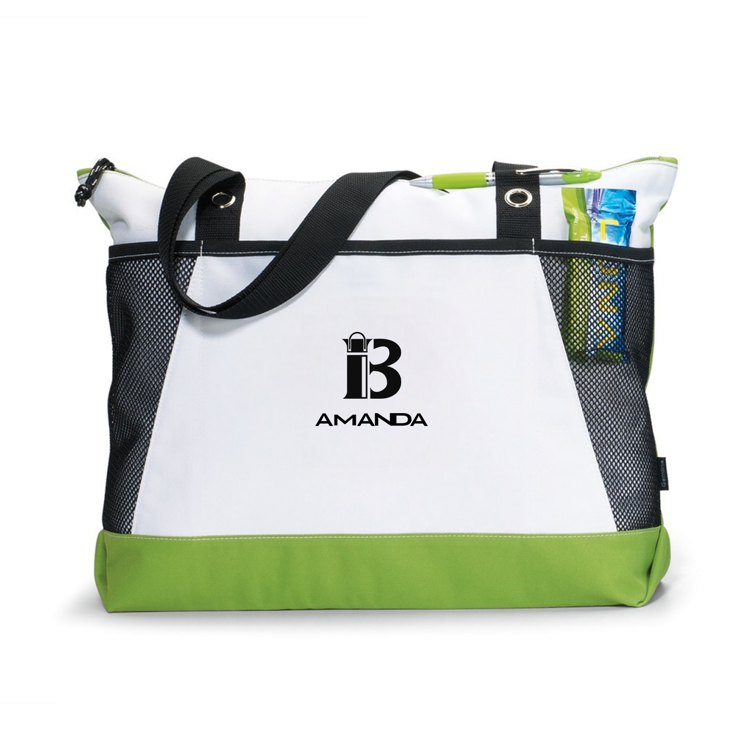 Custom Large Daily Reusable Mesh Oxford Venture Tote bag 4