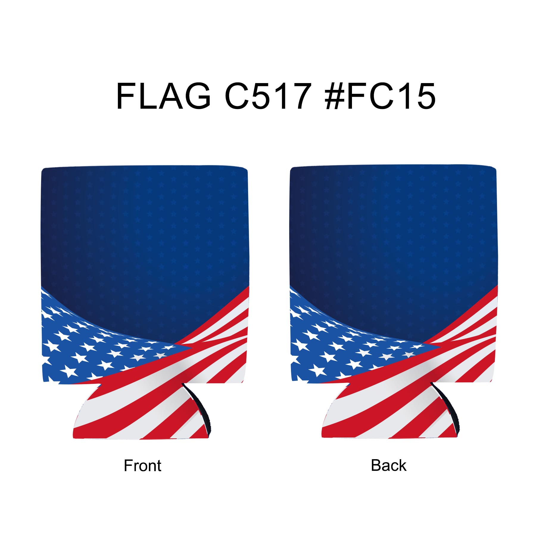 Free Shipping Flag Design Sublimated Collapsible Can Cooler 12