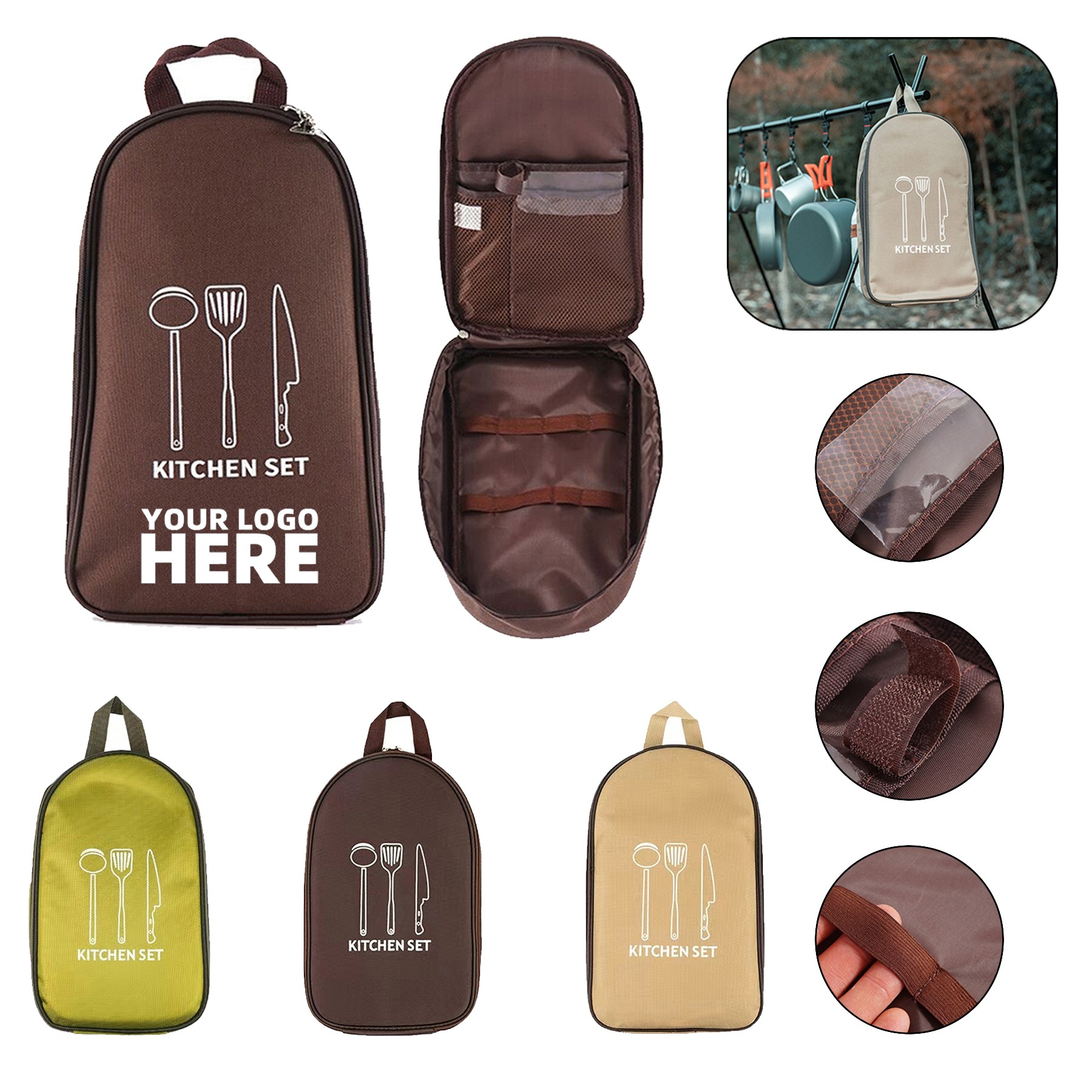Camping Cooking Utensils Storage Bag