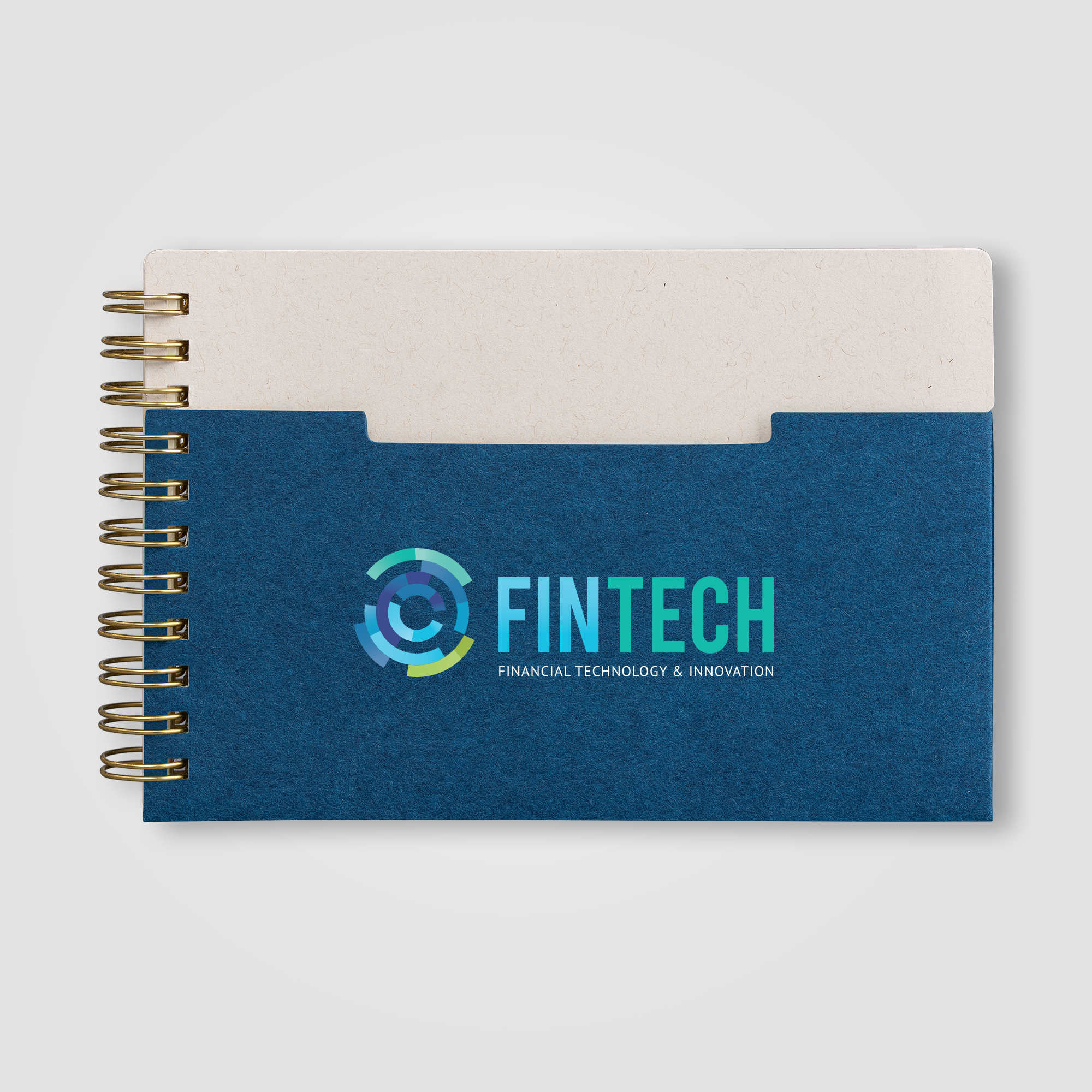 Lino FSC Paper Spiral Binding Horizontal Pocket Notebook - A6 7