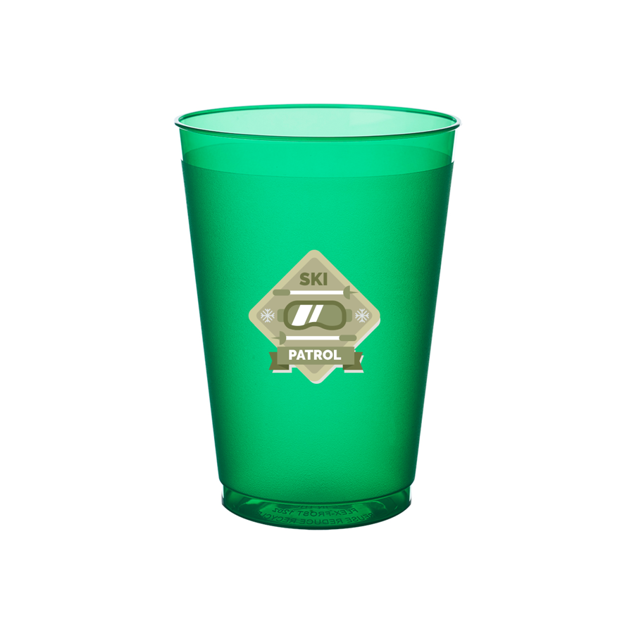 Flexible Frosted Plastic Stadium Cups 12 oz. 10