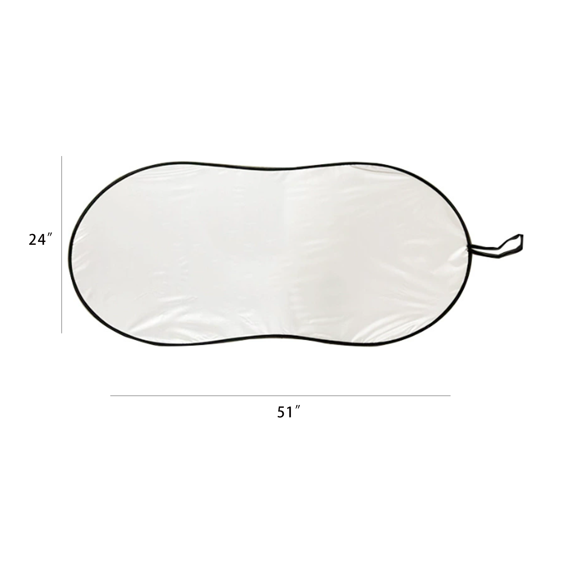 Single Panel Spring Loop Auto Sunshade 51" x 24" 2