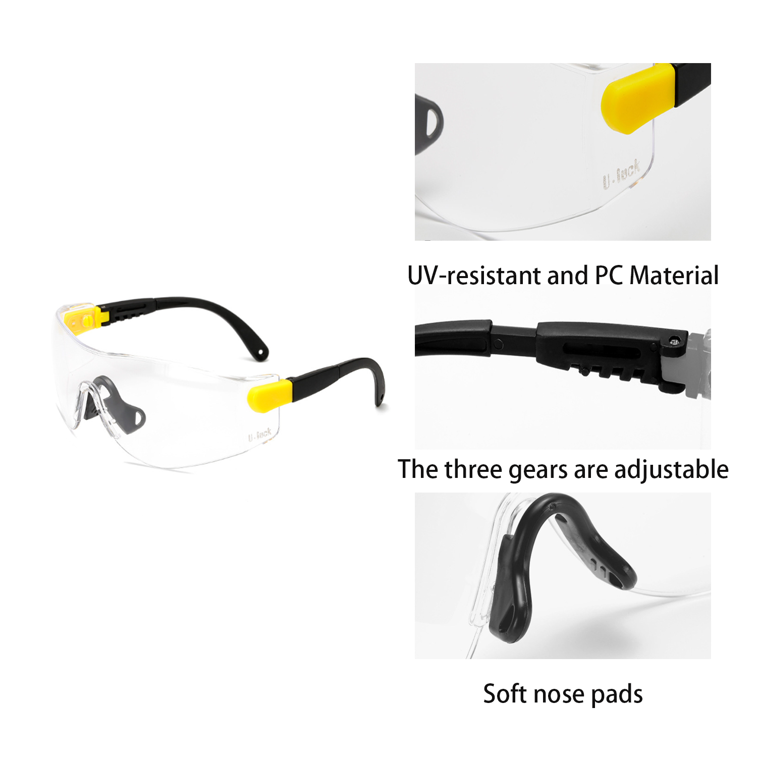 Adjustable Safety Goggles With Customizable Lenses 3