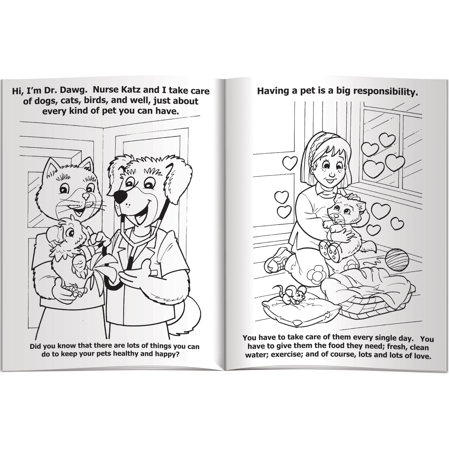 Combo Pack - CB1070 Coloring Book & 4-Pack of Crayons (Imprinted) in a Poly Bag 3